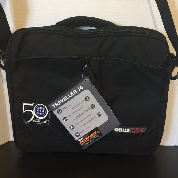 LapTop Bag - ObusForme Traveller 16 with Handle and removble Cross Body Strap - Picture 1 of 4